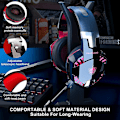 Miniatyrbillede 3 af 5: Trådløse Bluetooth-hovedtelefoner med mikrofon, PS4-gamingheadset til pc, Xbox One, Ps5