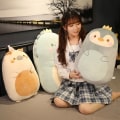 Miniatyrbillede 4 af 4: 45 cm Squishmallow Pudedukke Kawaii Dyr Fed Dinosaur Pude Plys 1