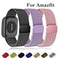 Miniatyrbilde 2 av 7: Magnetisk løkke for Amazfit GTS/4/2/2e/GTS2 Mini/3/GTR 4/3/2/47mm 20mm 22mm Metallnett Smartwatch Mesh Amazfit Bip 5 Rem Oliven Olive 20mm