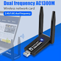 Pikkukuva 3 / 5: Langaton USB 1300 Mbps WiFi-sovitin Kaksikaistainen 2.4G 5Ghz USB 3.0 W