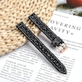 Miniatyrbilde 2 av 5: Linstropp i skinn til Garmin Lily 2, justerbar, erstatningsstropp Black