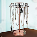 Miniatyrbilde 2 av 5: 23 Kroker Roterende Halskje Display Holder Henger Armbånd Smykke Stativ Black