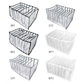 Miniatyrbillede 3 af 5: Foldbar jeans T-shirt opbevaring tøj rum skuffe sort - spot salg black 7 grids