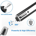 Miniatyrbilde 5 av 5: Profesjonell USB-oppladbar nese- og ørehårtrimmer, for menn og kvinner