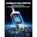 Miniatyrbillede 5 af 6: Ethernet Adapter USB 2.0 til 10/100 Netværk RJ45 LAN Adapter Chipset
