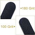 Miniatyrbillede 2 af 9: Neglefil 10 STK Professionel Dobbeltsidet 100/180 Korn Neglefiler Smirgelbræt Sort Manicure Pedicure Værktøj og Neglepoleringsfiler