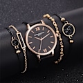 Miniatyrbilde 5 av 5: Kvarts klokke armbåndsur SVART Black