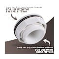 Miniatyrbild 3 av 5: 2-pack 1 1/2-tums inlopps-/returkoppling för ovanjordspool med låsmutter och packning för Sp1023[qb]