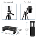 Miniatyrbilde 2 av 5: Kamerastativ, iPhone-stativ, med mobiltelefonholder og Bluetooth-fjernkontroll,