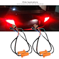 Miniatyrbillede 10 af 11: 2 stk 50W Last LED Lys Enkelt Modstandskabel, 7443 8RJ Enkelt Modstandskabel