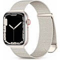 Miniatyrbilde 1 av 5: Metallrem kompatibel med Apple Watch-rem 40mm 38mm 41mm Starlight-WELLNGS Starlight Starlight 42/44/45/49mm