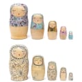 Miniatyrbillede 3 af 4: Sæt med 5 træ matrjosjkaer til at dekorere \"Rico Design\"