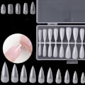 Miniatyrbilde 4 av 5: Halvfrostad hel nagelplåster, 240st falska nagelplåster