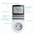 Miniatyrbilde 3 av 5: Programmerbar digital stikkontakt med LCD-skjerm Ukentlig digital timer 12t/24t/7-dagers stikkontakt