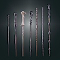 Pikkukuva 4 / 4: Wizarding World Harry Potter Lumotut Harry Potter -hahmojen taikasauvat keräilylaatikoilla Lelut lapsille 6-vuotiaille ja sitä vanhemmille Cosplay Lord Voldemort
