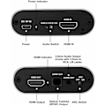 Miniatyrbild 6 av 7: INF HDMI Audio Extractor video/audio splitter 3D 4K
