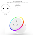 Miniatyrbilde 2 av 5: WiFi Smart Plug Outlet RGB Trådløs Strømstik Smart Life/ App Fjernkontroll Fungerer for Alexa Hjem EU-plugg