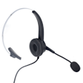 Miniatyrbillede 7 af 8: Callcenter-headset med støjreduktion - ergonomisk kablet kundeservice-headset til hjemmekontoret, telefonsalg og callcenter