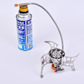 Miniatyrbilde 4 av 5: 2 stk gull camping gassadapter, gassflaske adapter for utendørs campingkomfyr, splittbrenner, ovn, gasskobling for fotturer og camping gassbrenner