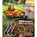 Miniatyrbillede 2 af 5: 10 Rustfrie Stål Kødkroge, S-Kroge, 150x4mm, S-Kroge til Grill, Kød, Pølse, Køkkenredskaber, Rustfrit, Robust og Holdbart J