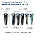 Miniatyrbilde 3 av 5: Sh71 reservebladhode for Philips Norelco barbermaskin 7000-serien og 5000-serien vinkelform 1/3 stk 3 stk