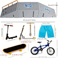 Miniatyrbilde 2 av 5: 9-delt Skate Park Kit Grip-brett, Mini Grip-brett og ramper