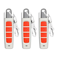 Miniatyrbilde 1 av 5: 3 stk Universal Garasjeport Fjernkontroll Kopier Nøkkel for Elektriske Åpnere Bilalarm og Hjemmesikkerhet Enkel å bruke Red 0.07