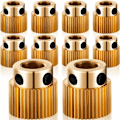 Miniatyrbillede 1 af 5: Ekstruderhjulssamlingsdele Messing Ekstruderhjul Kompatibel med 40 Tand CR-10, CR-10S, S4, S5, Ender 3, Ender 3 Pro (10)