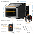 Miniatyrbild 5 av 5: Solcellsensor Strobe Light IP65 Vattentät Sol