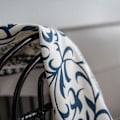 Miniatyrbild 5 av 5: Boho blå gardinuppsättning fönster japansk heminredning bomullslinnegardin för vardagsrum sovrum kök genomskinlig drapering A A W150xL240cm