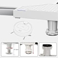 Miniatyrbild 3 av 5: Tvättmaskinsställ, Sockel för Tvättmaskin Torktumlare Kylskåp, Justerbar Längd, last 300kg Anti Vib [qb]