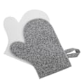 Miniatyrbilde 2 av 2: 2 stk. kroppsskrubbhansker, eksfolierende hansker, spahansker, fjerner død hud, badehansker i filt, grå, hvit, 29x2 Grey White 29x24x0.5cm