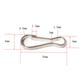 Miniatyrbilde 3 av 5: 10 stk Metallspenner Dukkeveskekjede 50MM 50mm