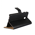 Miniatyrbillede 2 af 3: Pung etui Samsung J5 2017, Ægte læder, Sort Black Black