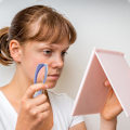 Miniatyrbilde 5 av 5: Ansiktshårfjerner, manuell bærbar epilator med 5 forhåndskutte ekstra sterke tråder, skjønnhetsverktøy for epilator