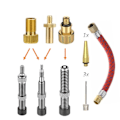 Miniatyrbillede 1 af 5: Cykelventiladapter Fransk SV Dunlop DV Sclaverand AV Autoventil nål[qb]