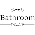 Pikkukuva 1 / 5: Vinyyli seinätarra DIY irrotettava WC ja kylpyhuoneen seinätarra WC-kyltti ovi A