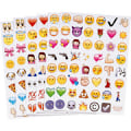 Miniatyrbillede 1 af 2: 912 stk. Emoji-klistermærker i flere farver