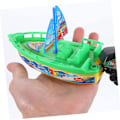 Miniatyrbillede 4 af 5: 6 stk. Opviklingsbåd Legetøj Opviklings Jet Ski Badelegetøj Både Pool Legetøj