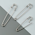 Miniatyrbilde 8 av 10: 10 stk store sikkerhetsnåler Brosjenåler SØLV 60MM 60MM Sølv Silver 60mm-60mm
