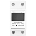 Miniatyrbilde 4 av 5: LCD-bakgrunnsbelyst display 5-80A 2P enfaset multifunksjons energimåler egnet for teknisk rom