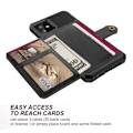 Miniatyrbillede 3 af 7: iPhone 11 - Stødsikkert Cover 4-RUMS Kortholder Sort Black
