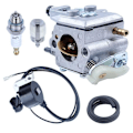 Miniatyrbillede 4 af 4: Karburator med tændspole-kit Passer til Husqvarna 50 51 55 Rancher Motorsav Rancher WT-170-1 WT-170 503281504 Carb