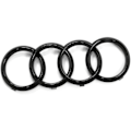 Miniatyrbillede 2 af 5: 273 mm Audi 82A071801 Grillplade, Ringe Black Edition Emblem Sort