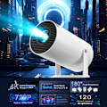 Miniatyrbilde 5 av 5: [2025 Oppgradert & Android 11.0] Mini Projektor Native 720P HD, Støtter 4K 1080P WiFi 6, Bluetooth, Auto Keystone