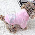 Miniatyrbild 3 av 3: Hundkläder Adidog 2022 Nya Vinterkläder för Husdjur Små och Medelstora Hundhoodies Valpkläder Sweatshirt Pin Pink 5Xl 14*18kg