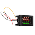 Miniatyrbillede 3 af 4: 2 i 1 Volt Amperemeter 600V 20A Dobbelt Digital LED Amperemeter Voltmeter til Bil Motorcykel