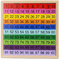 Pikkukuva 1 / 6: Puinen satataulu lelu, 100 digitaalinen taulu Montessori matematiikkalelu [qb]