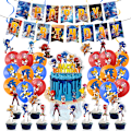 Pikkukuva 1 / 5: Sonic syntymäpäiväkakun koriste kortti ilmapallokoriste [qb] Big Set