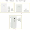 Miniatyrbild 3 av 5: T801 Chime Trådlös Dörrklocka PIR Rörelsesensor Sensor för Hem Butik Butik (Vit)